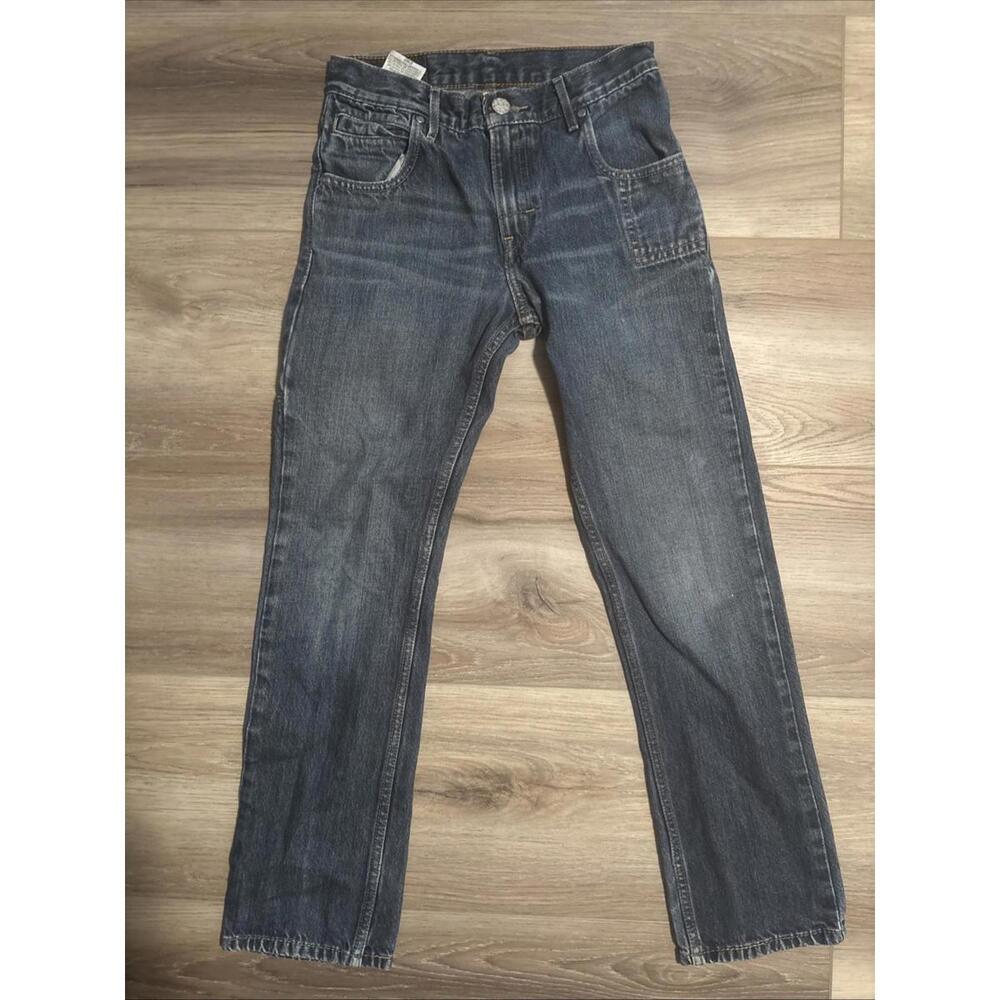 Levi's 511 Skinny Fit Jeans Mens 27x27 Dark Wash Y2K Zip Back Pockets